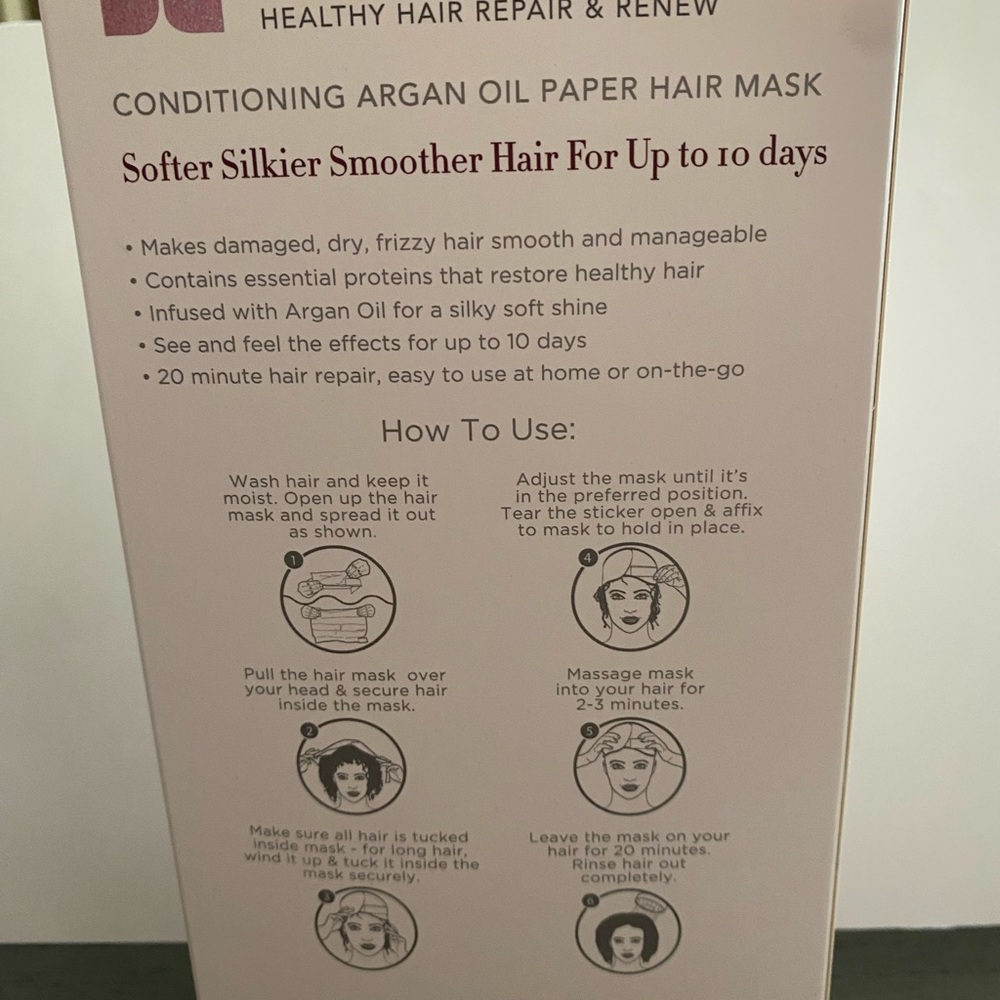 Pink Paper Hair Mask - Picture 5 of 5